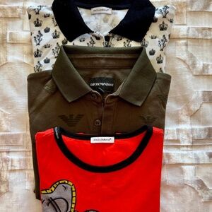 D&G, Armani t-shirts